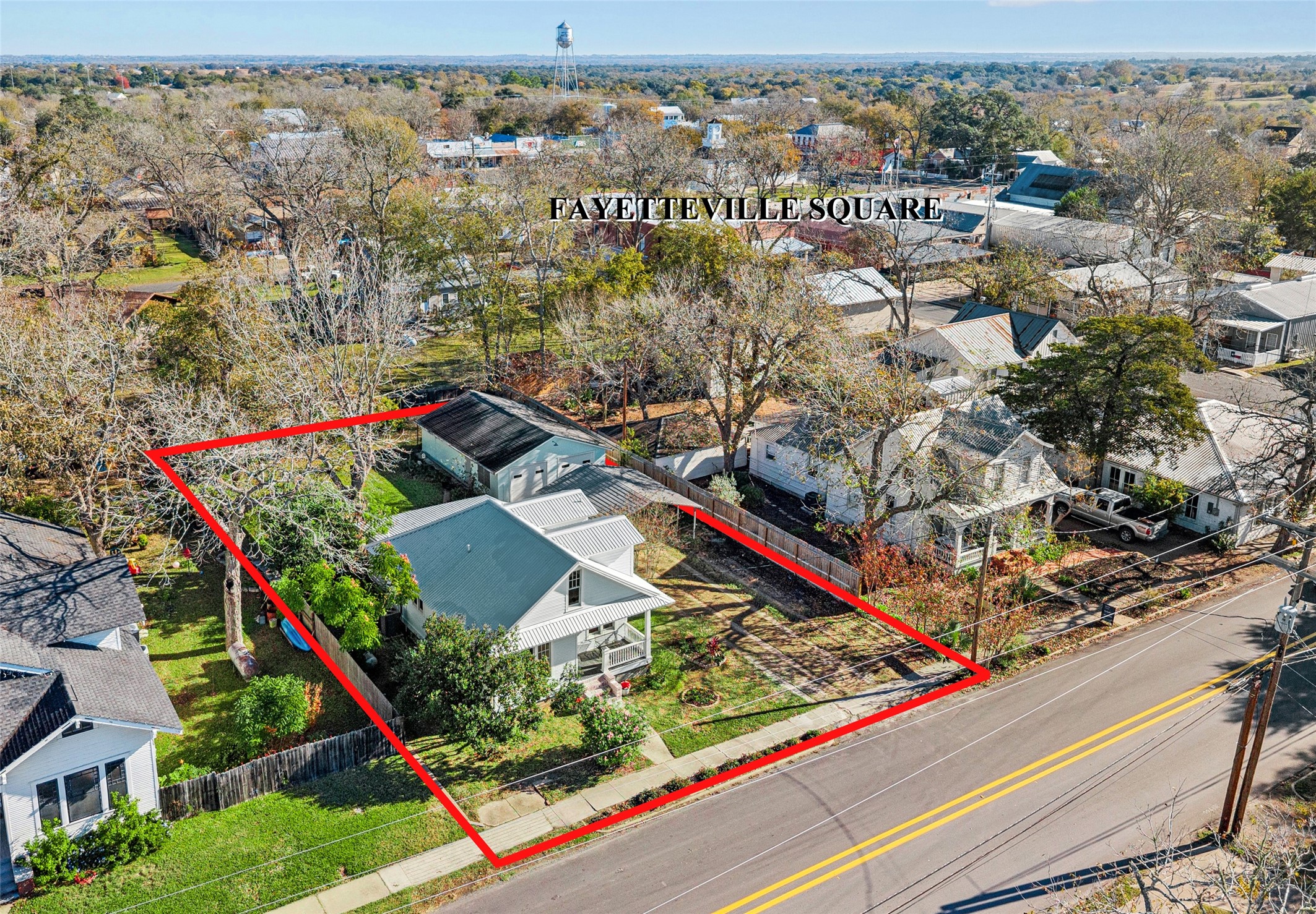 208 North Rusk Street Fayetteville, TX 78940 - Photo 17 of 17 an aerial view of a city