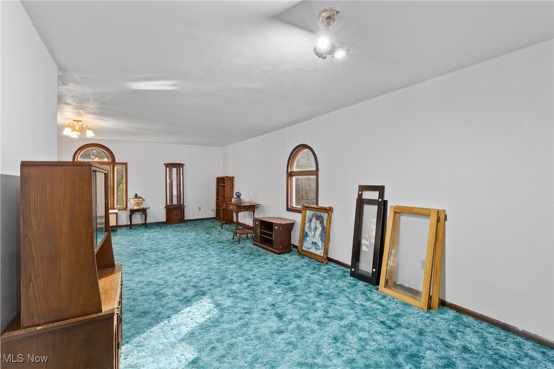 102 Potrock Road Wellsburg, WV 26070 - Photo 17 of 42 Living area with carpet floors