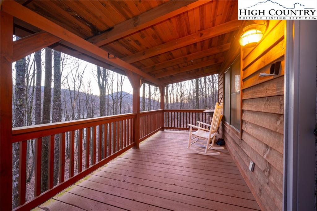 6218 Junaluska Road Boone, NC 28607 - Photo 5 of 33 a view of deck with wooden floor and outdoor space