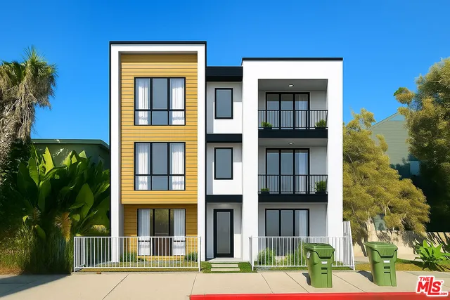 front view of a brick building