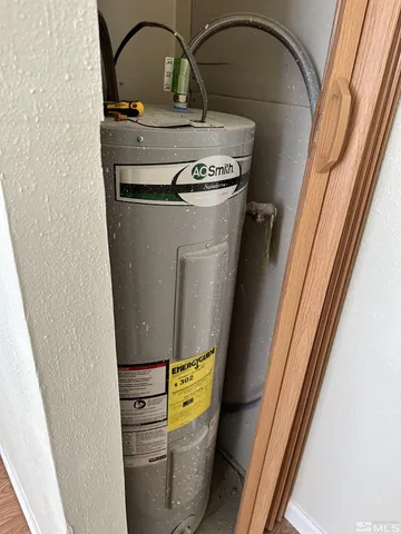 a close view of washer and dryer