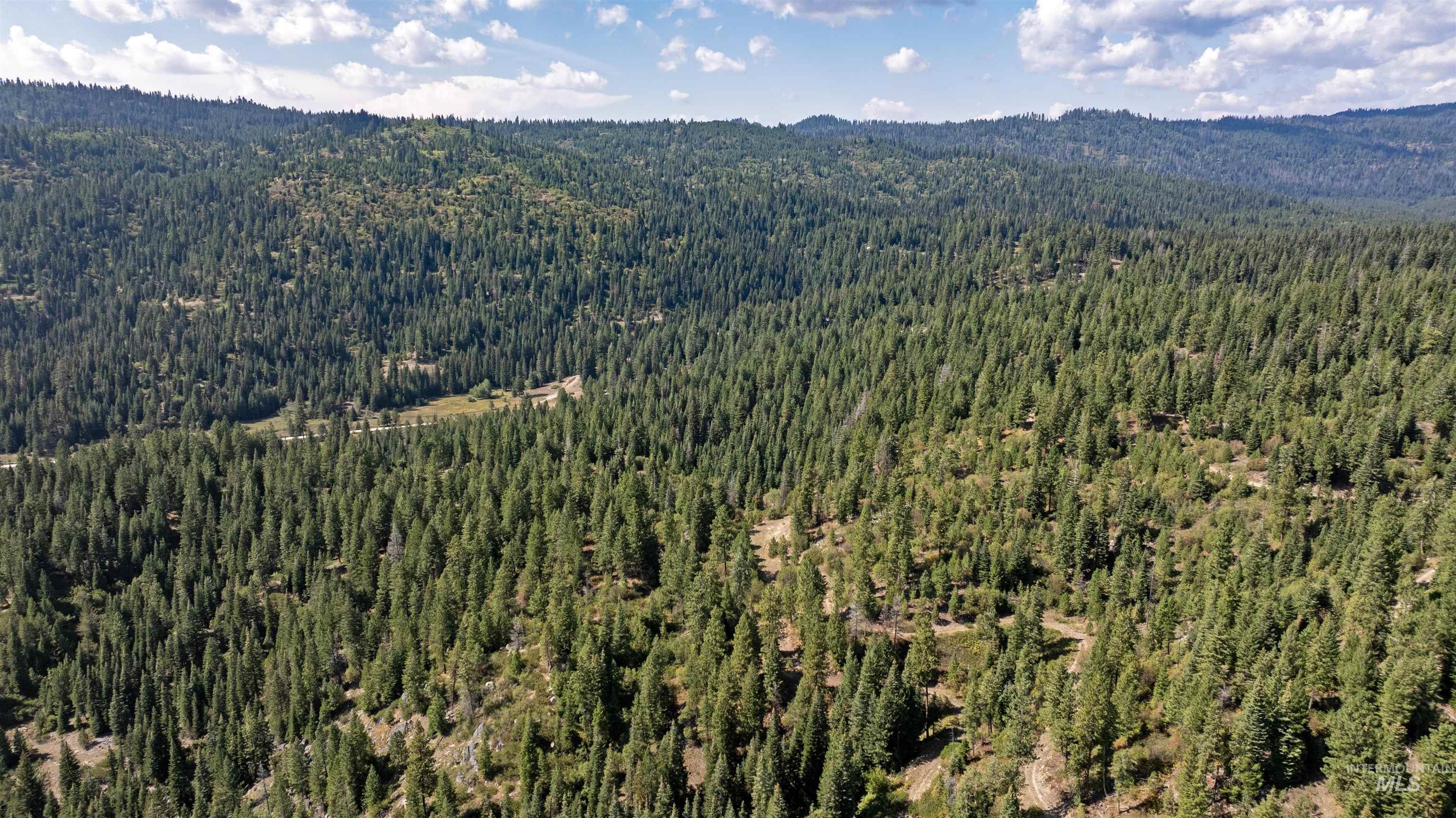 1 High Valley Road Cascade, ID 83611 - Photo 3 of 13 Drone / aerial view of a heavily wooded area