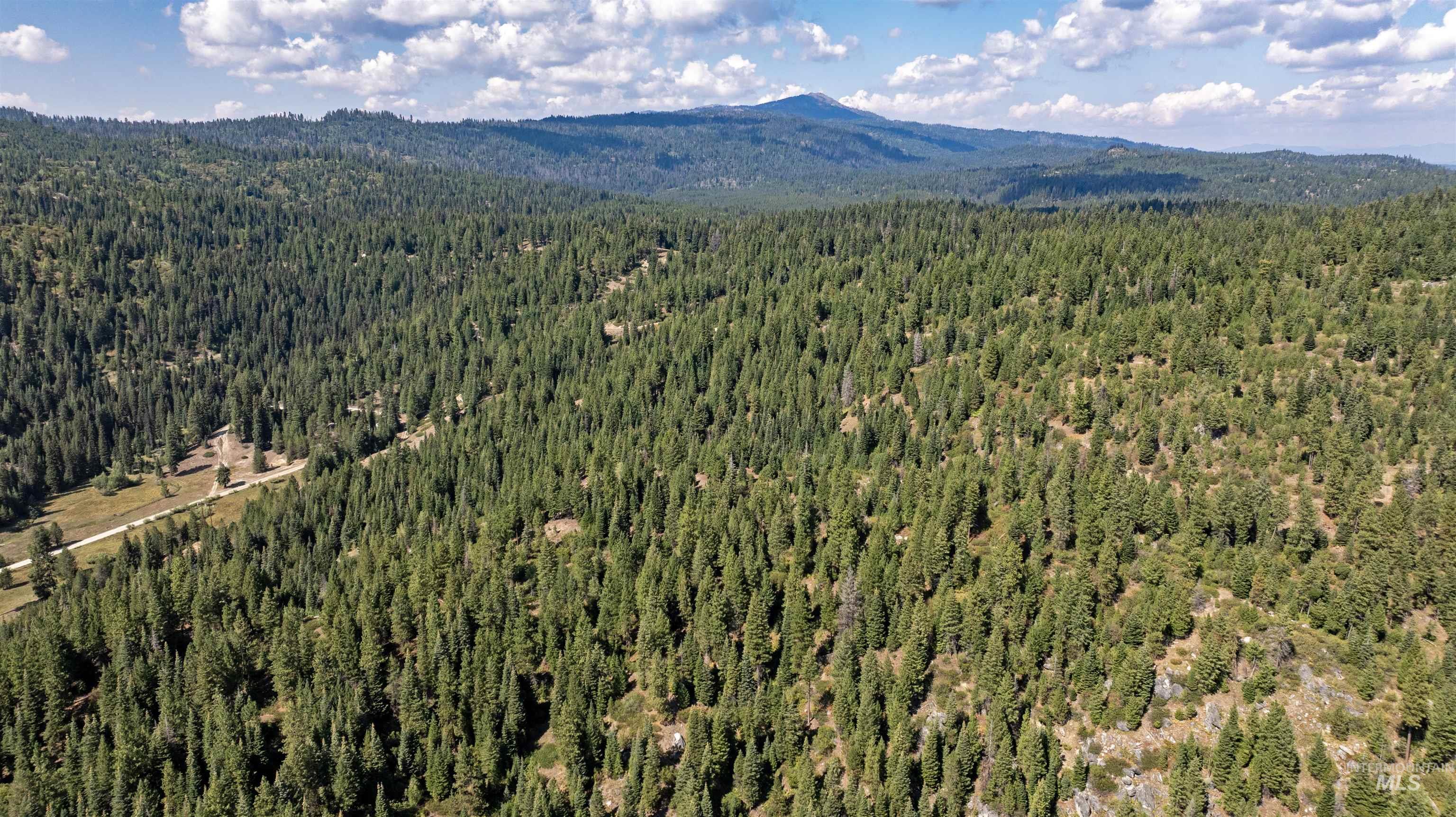 1 High Valley Road Cascade, ID 83611 - Photo 4 of 13 Bird's eye view of a mountainous background and a forest