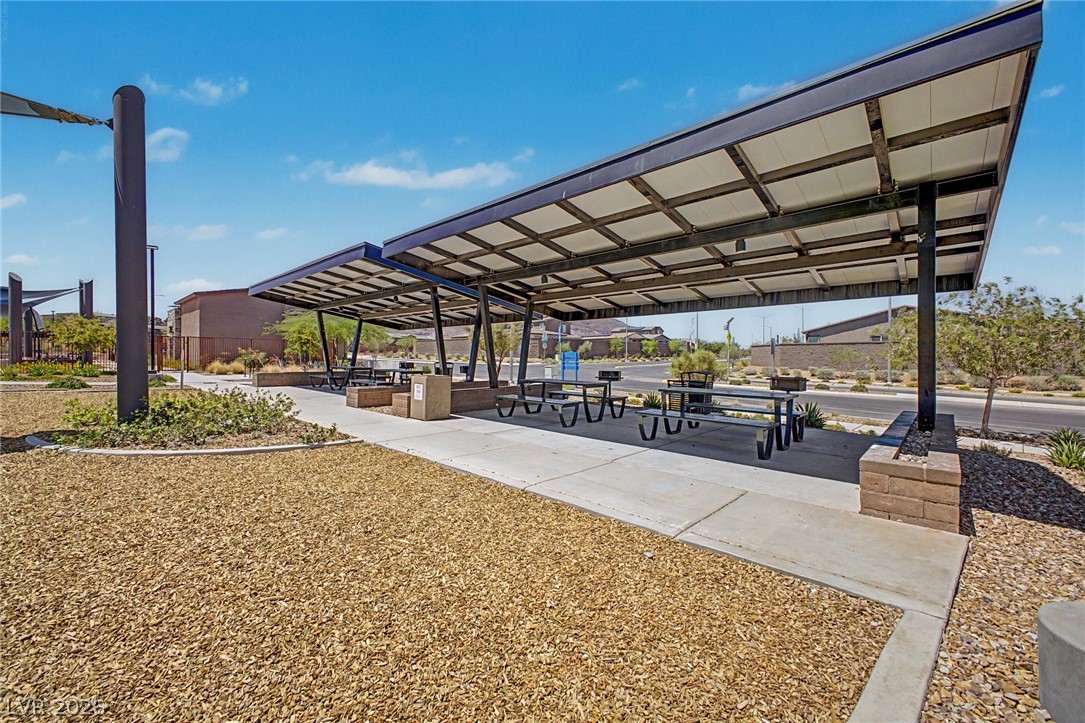 226 Augusta Ridge Henderson, NV 89015 - Photo 43 of 47 Enjoy outdoor gatherings under the shelter of these contemporary picnic areas, perfect for relaxation and recreation.
