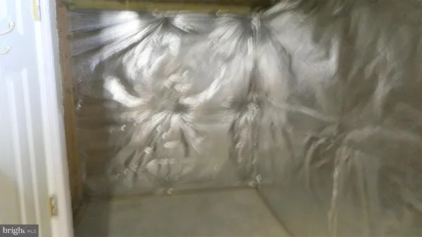 a bathroom with a shower curtain