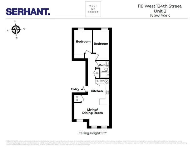 $3,600 | 118 West 124th Street, Unit 2 | Harlem
