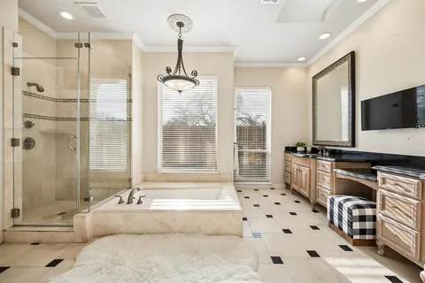 a bathroom with a granite countertop toilet a sink and a mirror