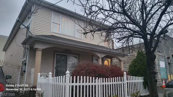 a front view of a house