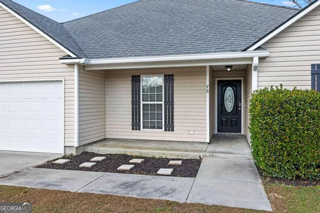 a front view of a house