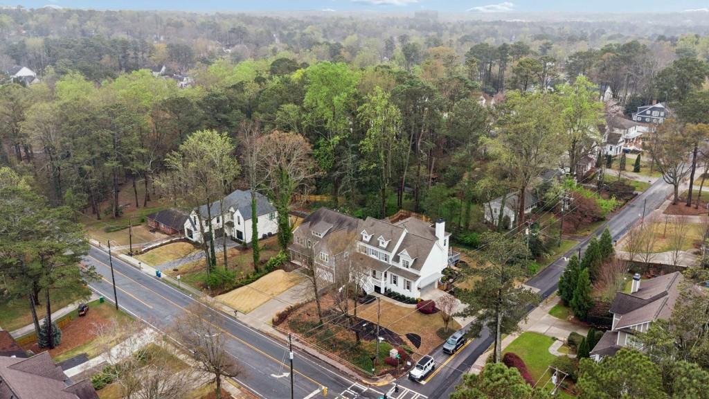2561 Thompson Road Northeast Brookhaven, GA 30319 - Photo 43 of 47 an aerial view of a house with a garden