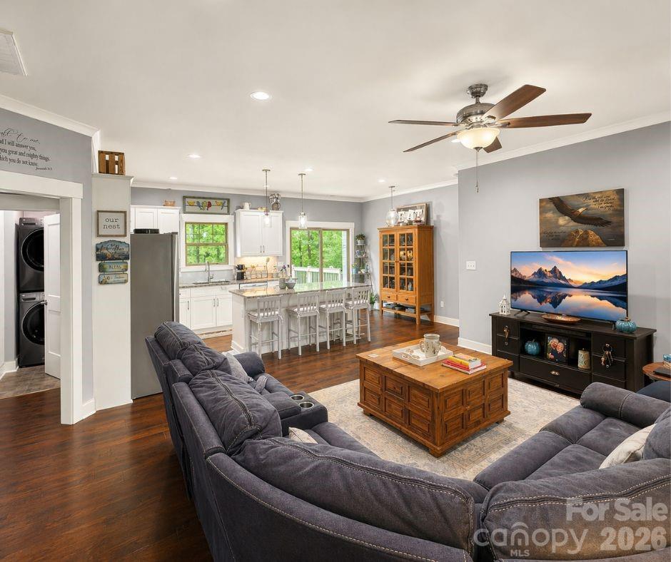 699 Sellerstown Road Cherryville, NC 28021 - Photo 11 of 22 a living room with furniture and a flat screen tv