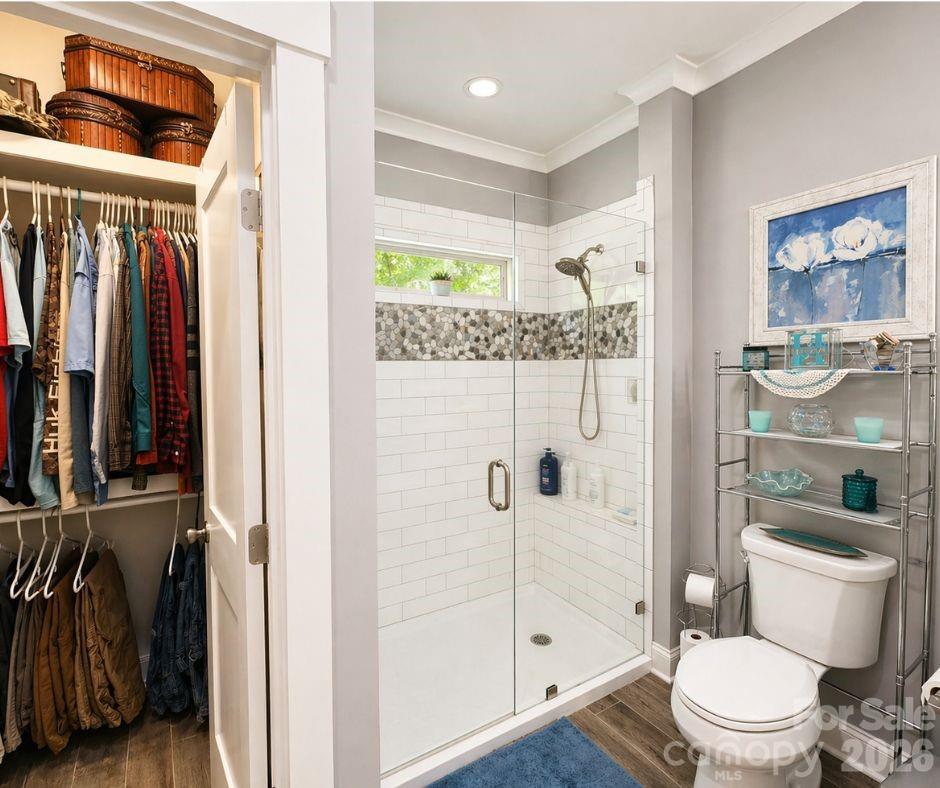 699 Sellerstown Road Cherryville, NC 28021 - Photo 15 of 22 a bathroom with a toilet a sink and shower