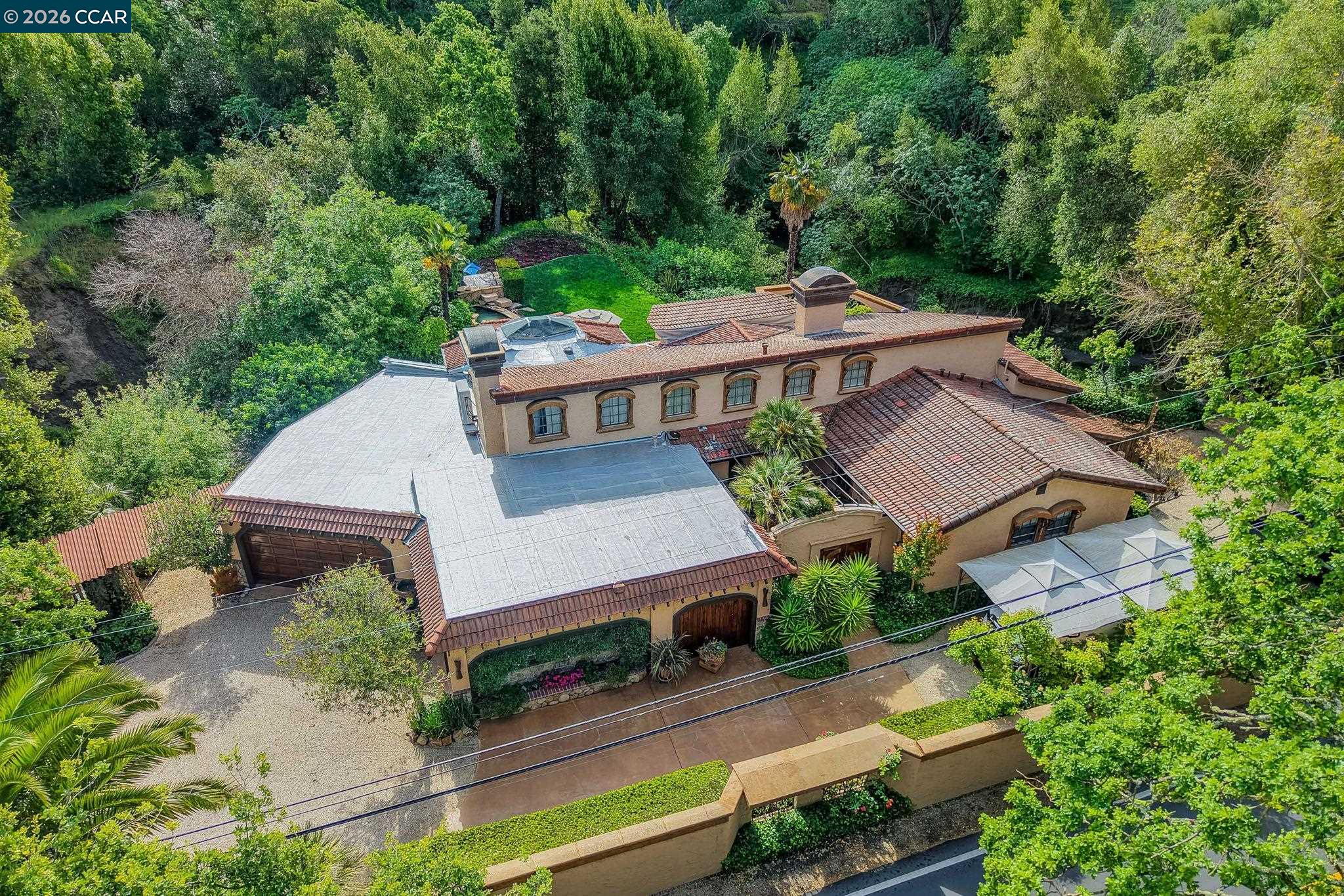 490 St Marys Road Lafayette, CA 94549 - Photo 4 of 61 an aerial view of a house with big yard