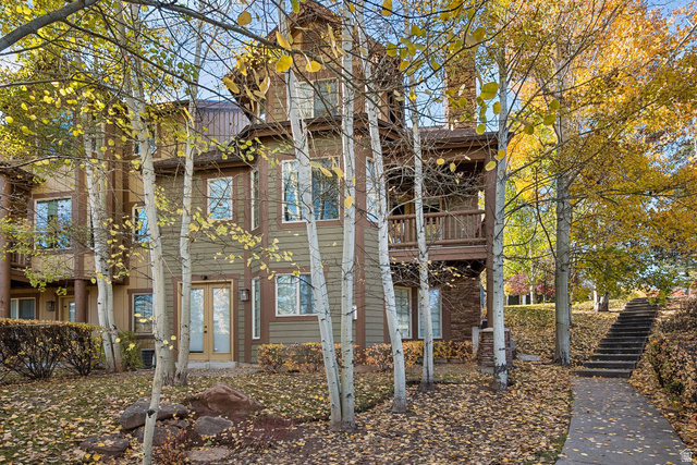 3026 Lower Saddleback Road Park City, UT 84098 - Photo 48 of 71 View of side of home with a balcony and stairs