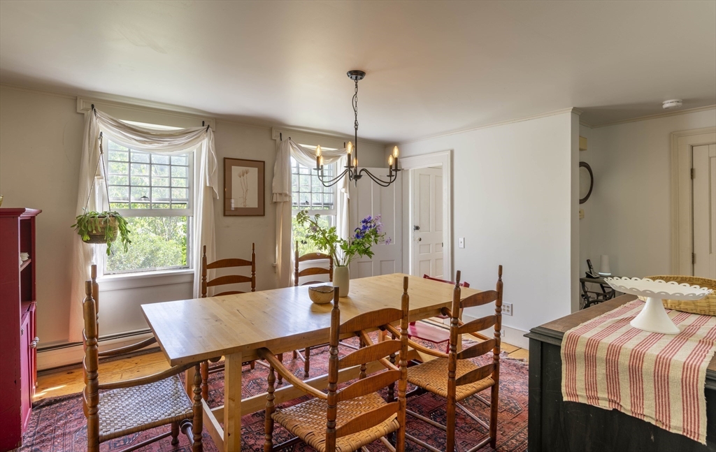 2 Chestnut Hill Road Leverett, MA 01054 - Photo 16 of 42 a view of a dining room with furniture and window