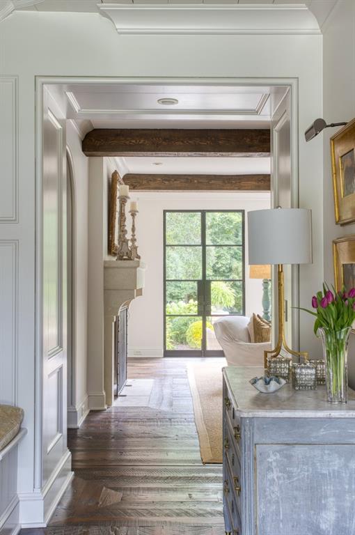 3741 Dumbarton Road Northwest Atlanta, GA 30327 - Photo 6 of 41 a living room with furniture and a fireplace