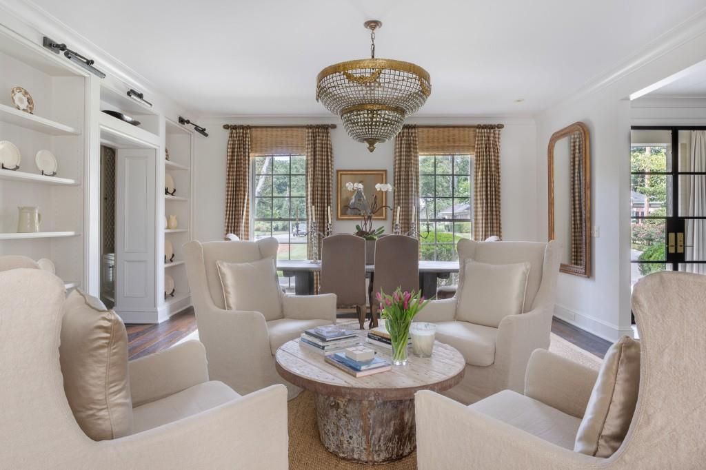 3741 Dumbarton Road Northwest Atlanta, GA 30327 - Photo 10 of 41 a living room with furniture potted plant and windows