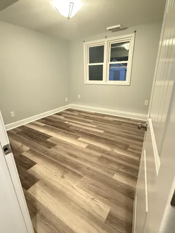 a view of a room with an empty room