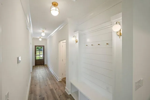 wooden floor in an empty room