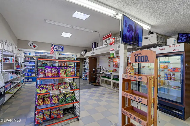 a view of a storage in a room