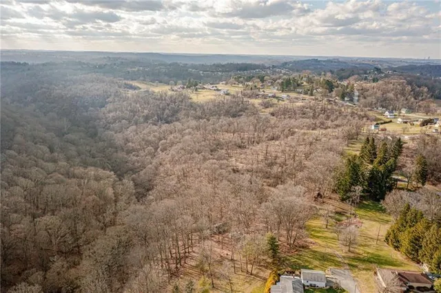 a view of a yard of a building