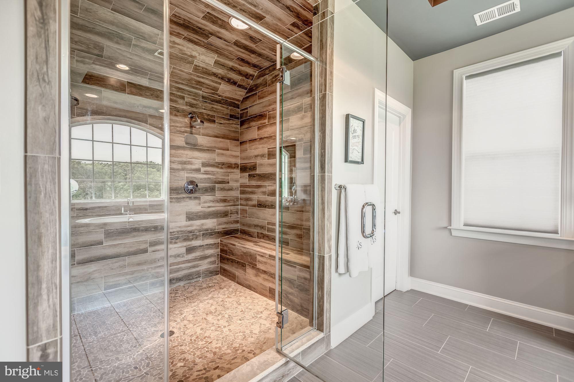 18638 Wild Raspberry Drive Purcellville, VA 20132 - Photo 28 of 49 Floating Glass Shower with Two Rain-shower Heads