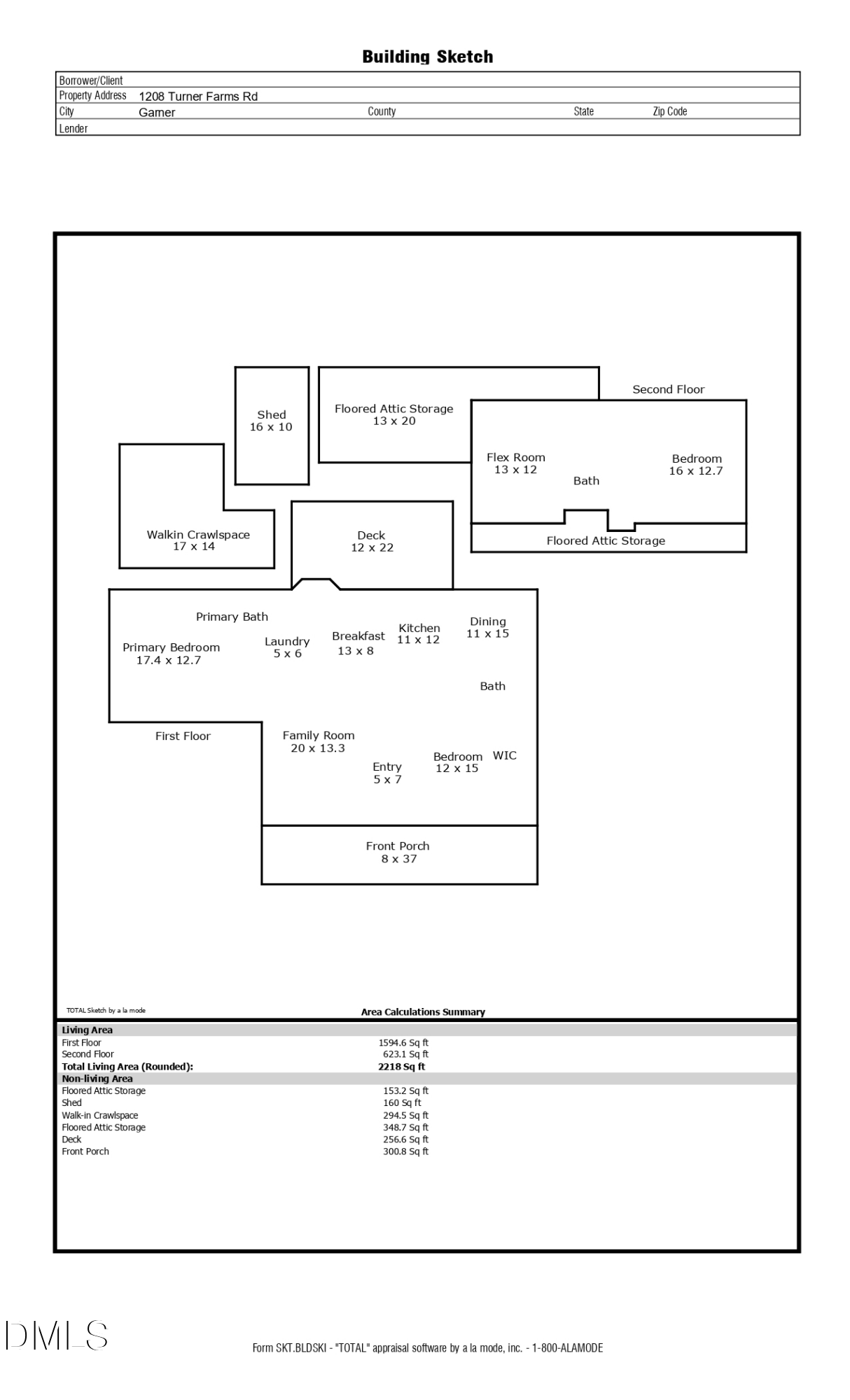 1208 Turner Farms Road Garner, NC 27529 - Photo 38 of 38 Floor Plan
