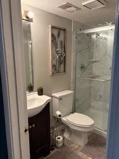 an empty room with closet area