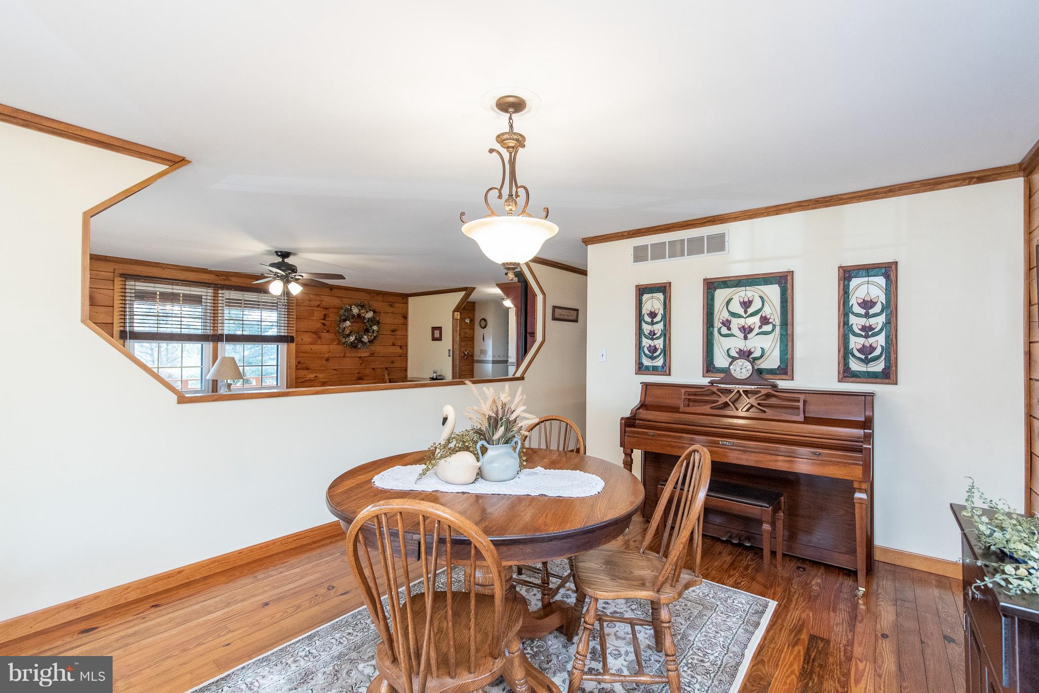 5375 Rocks Road Pylesville, MD 21132 - Photo 9 of 50 Dining Room with Gleaming Hardwood Floors