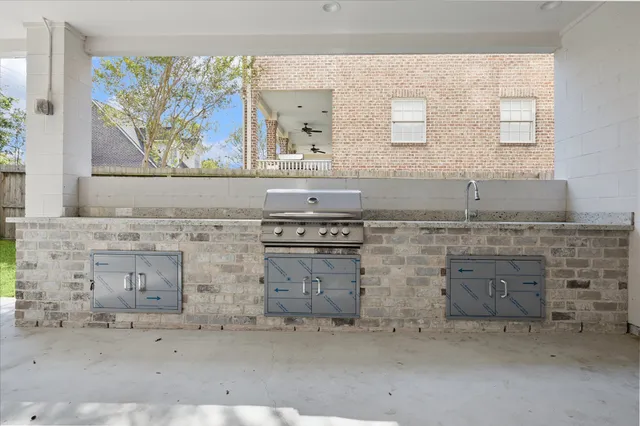 a view of a fireplace