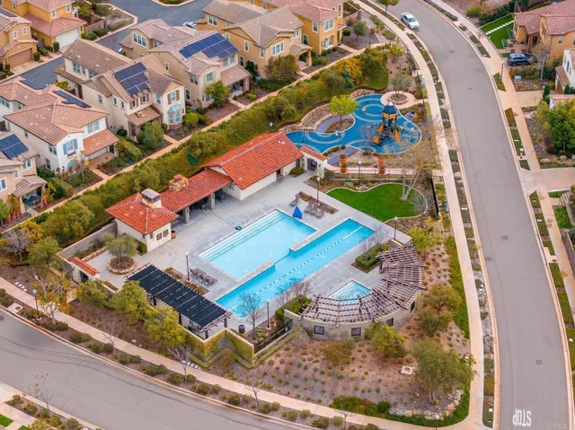 an aerial view of a city