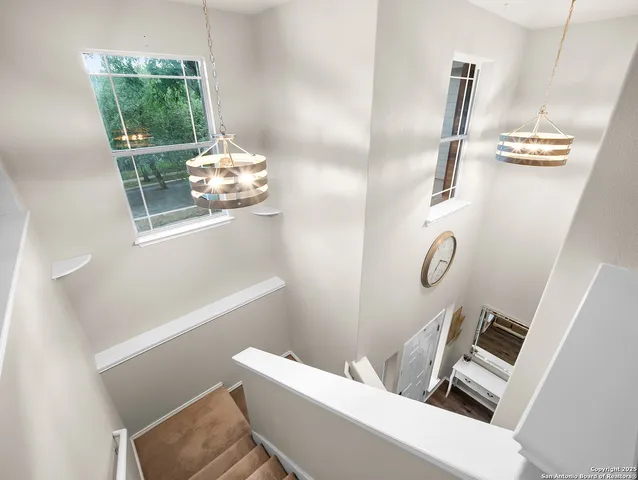 a bathroom with a window