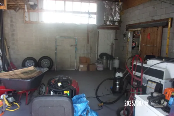 a room with gym equipment