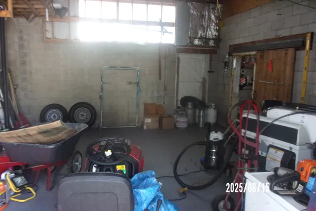 a room with gym equipment