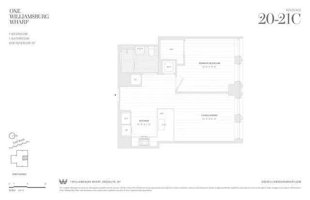 $1,300,000 | 480 Kent Avenue, Unit 20C | Williamsburg