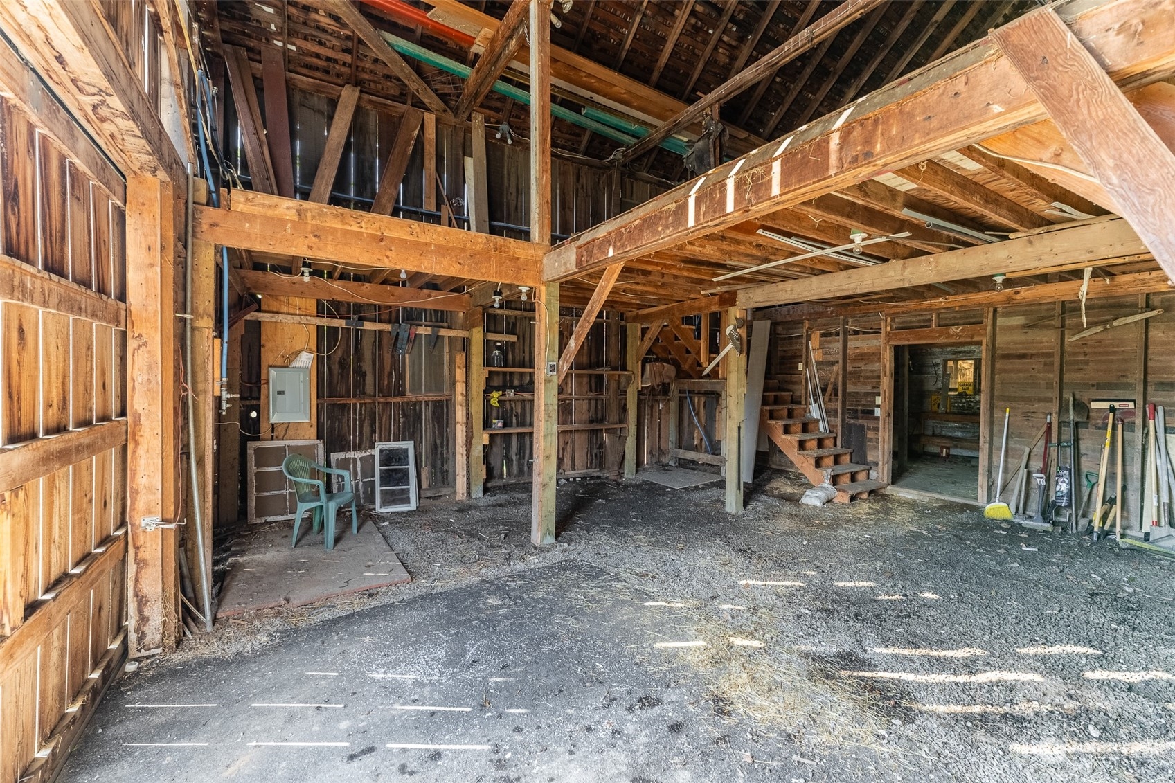 940 West Axton Road Ferndale, WA 98248 - Photo 33 of 40 a view of an empty room with wooden walls