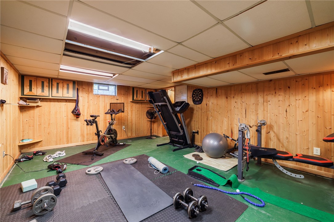 3931 Lake Road North Clarkson, NY 14420 - Photo 34 of 50 Partially finished basement room/gym