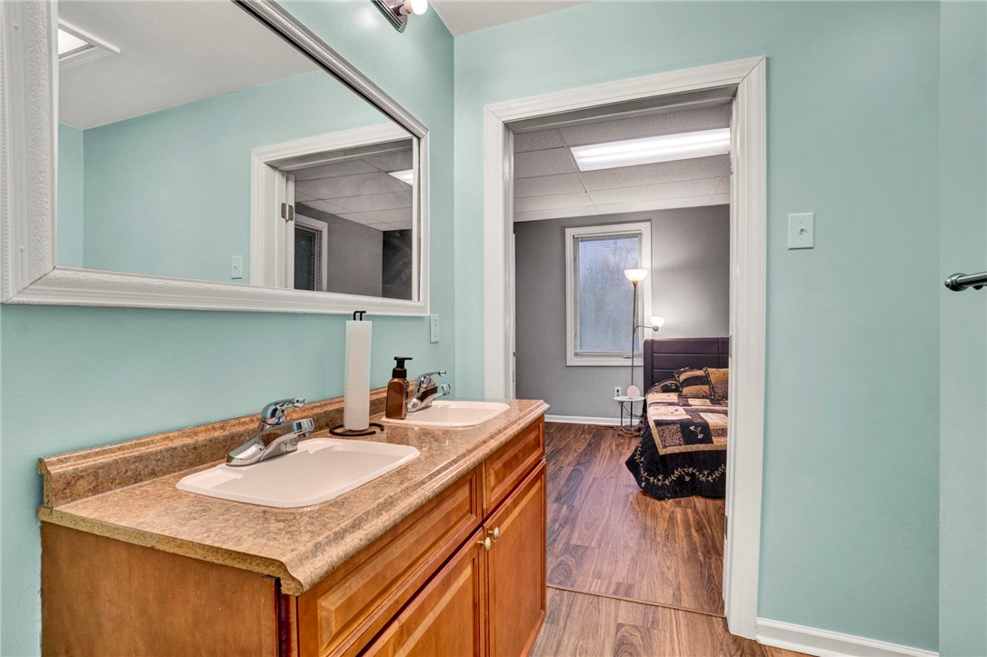2505 East Brown Street Seneca, SC 29678 - Photo 18 of 43 This primary bathroom features a dual vanity, providing ample space and convenience.