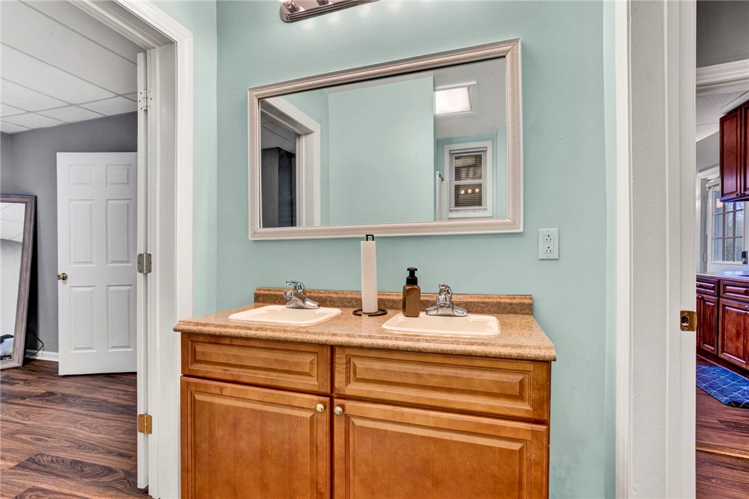 2505 East Brown Street Seneca, SC 29678 - Photo 19 of 43 This bathroom features a double vanity and sleek fixtures.