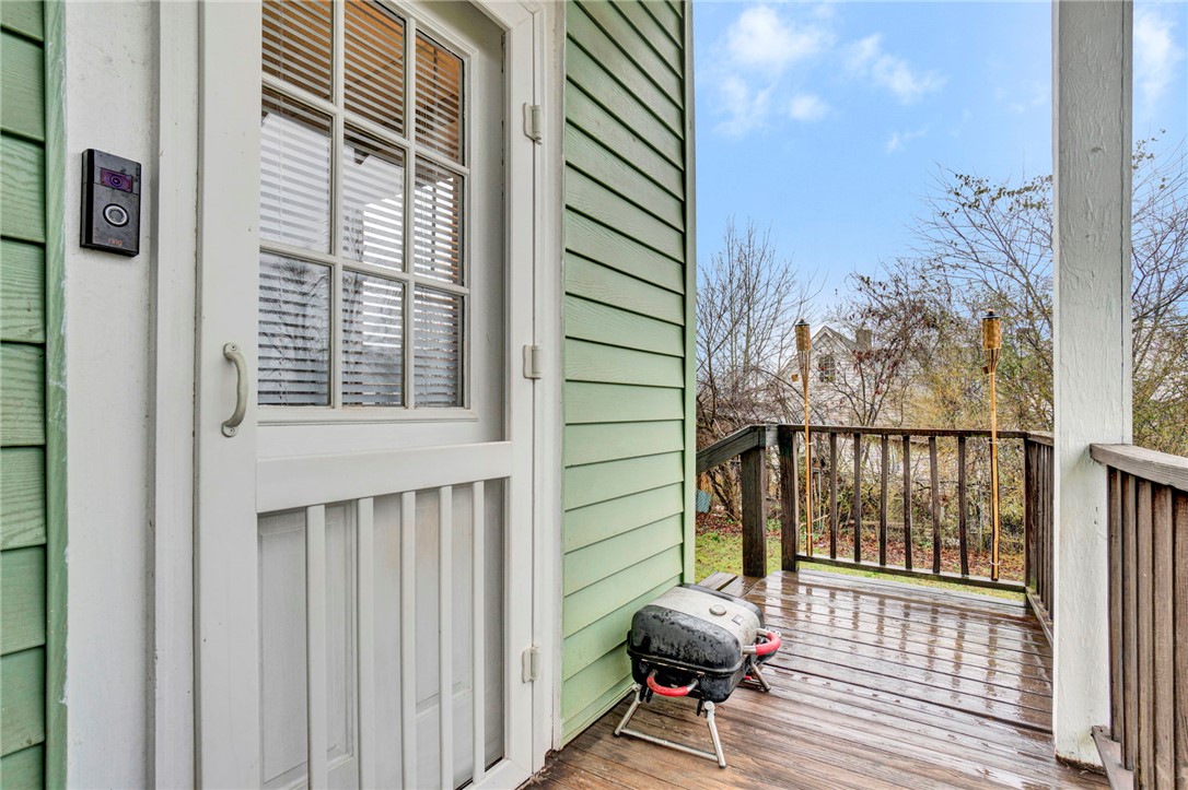2505 East Brown Street Seneca, SC 29678 - Photo 36 of 43 This inviting exterior features durable wood siding and a spacious deck, perfect for outdoor living.