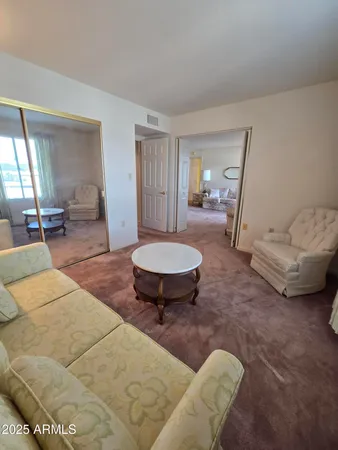 a view of a balcony with an outdoor space