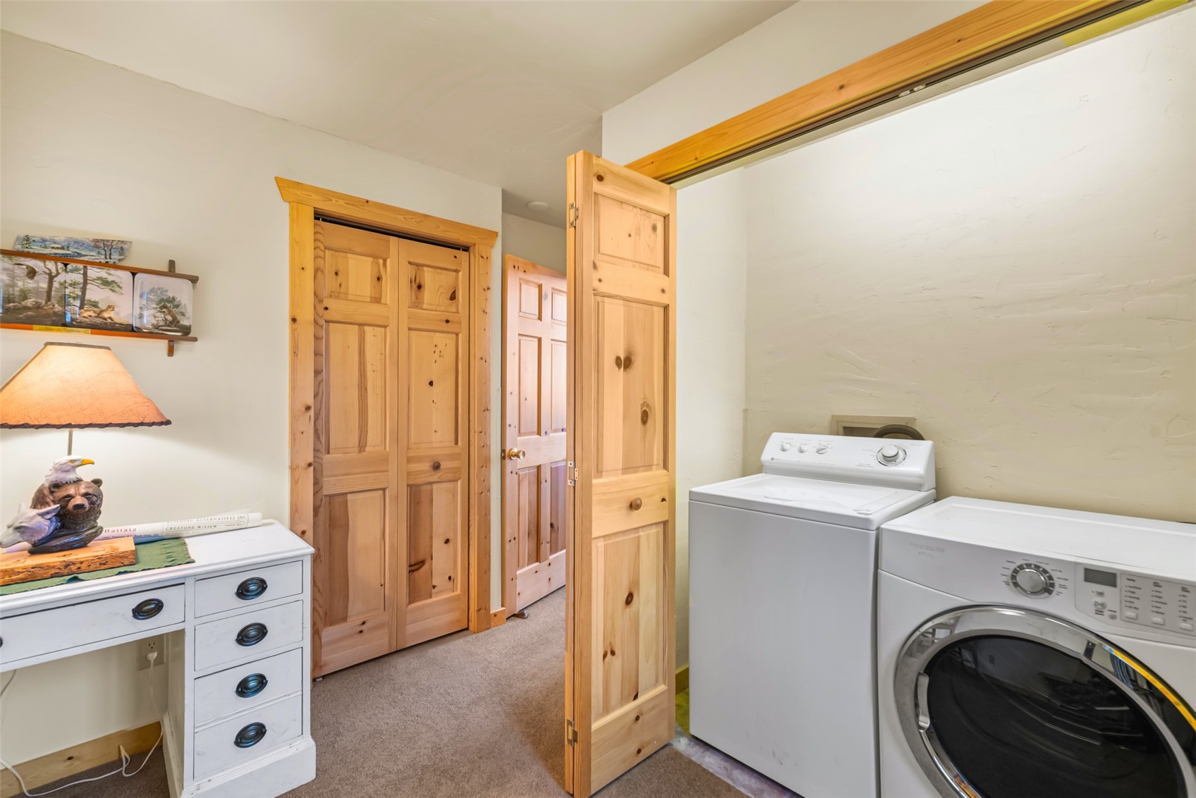 1081 Travois Road Como, CO 80456 - Photo 21 of 44 a view of storage and utility room with washer and dryer