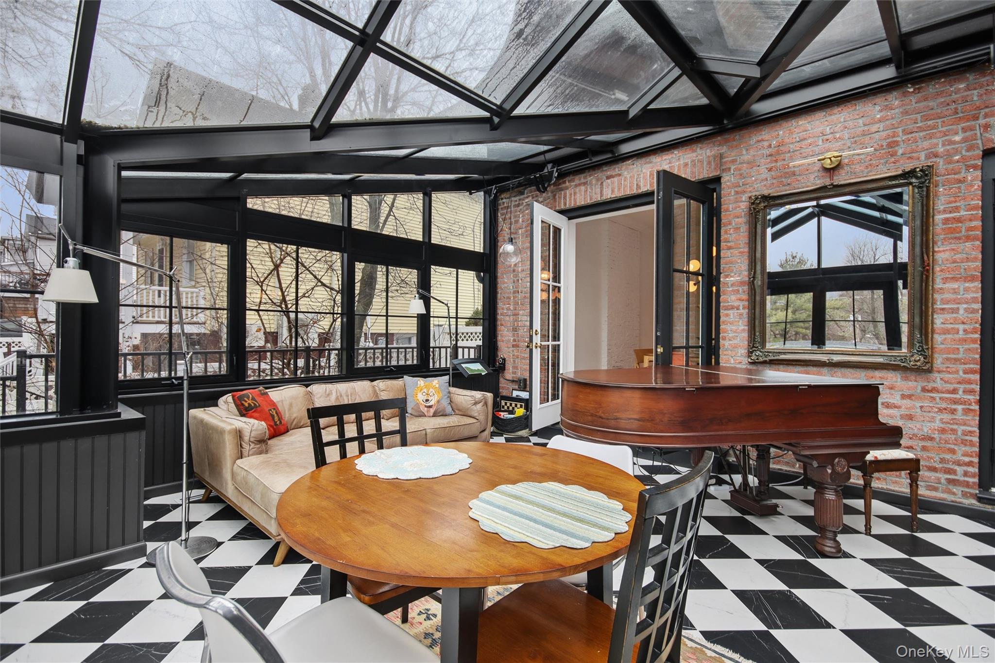 33 Davis Street Beacon, NY 12508 - Photo 23 of 46 a view of a dining room with furniture window and outside view