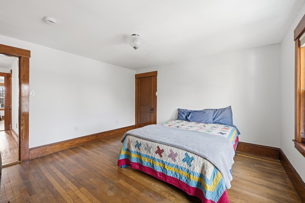 21 High Street Pepperell, MA 01463 - Photo 31 of 40 a bedroom with a bed and wooden floor