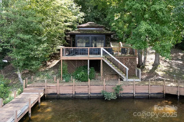 a front view of a house with a boat