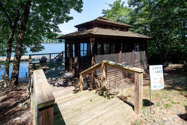 a view of backyard with green space