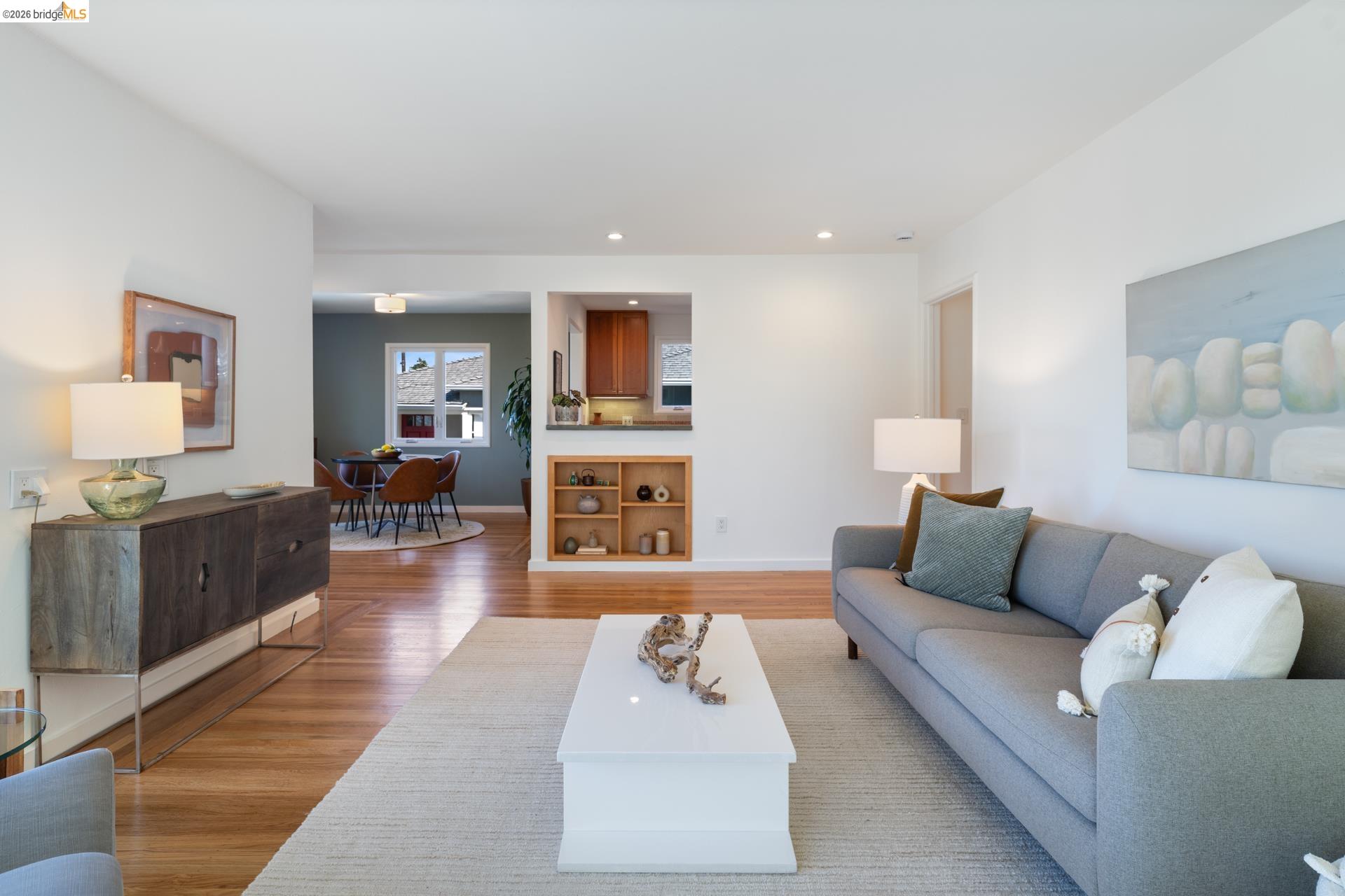 49 Windsor Avenue Kensington, CA 94708 - Photo 15 of 60 a living room with furniture and a couch