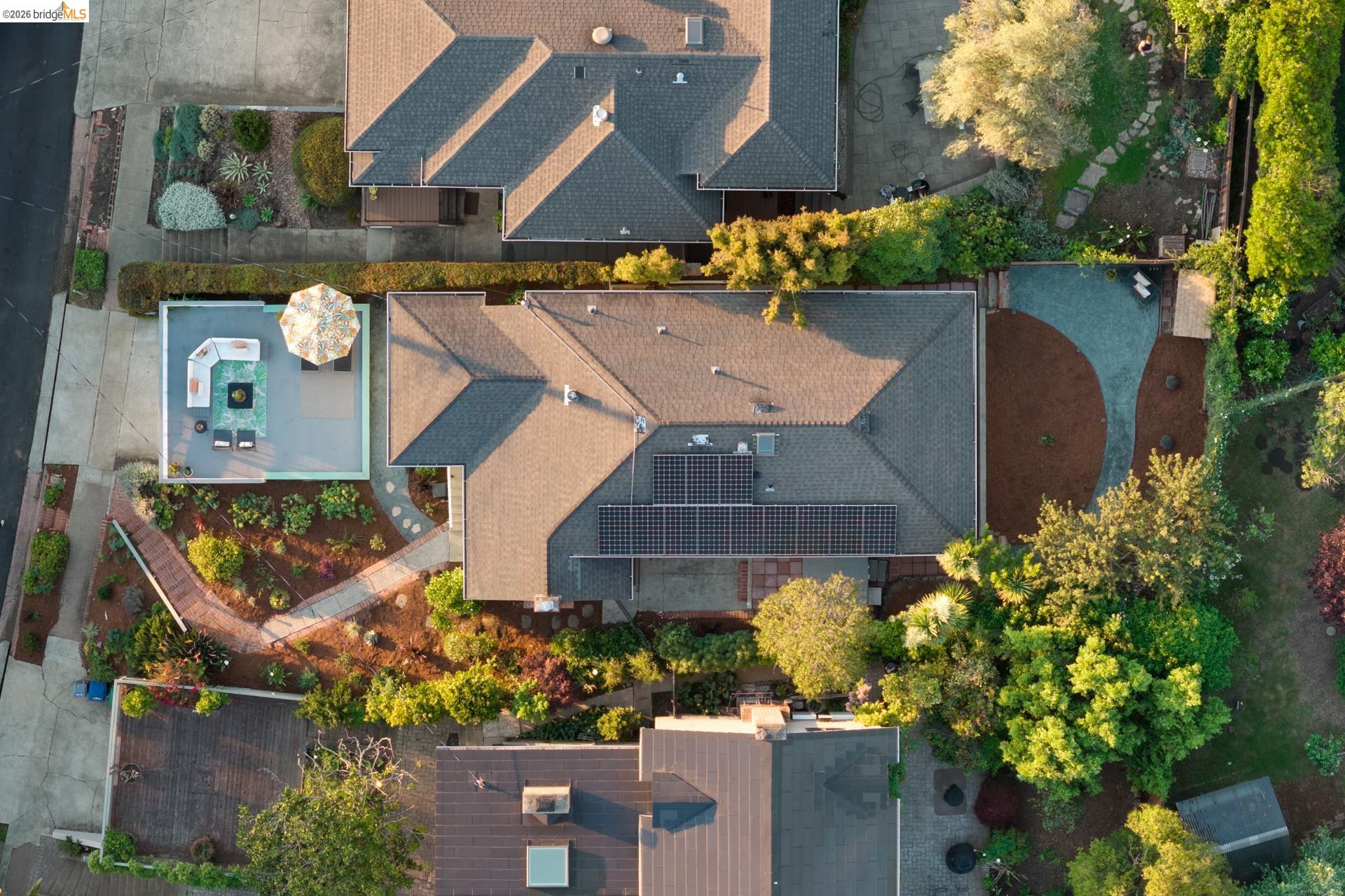49 Windsor Avenue Kensington, CA 94708 - Photo 54 of 60 an aerial view of a house with a garden