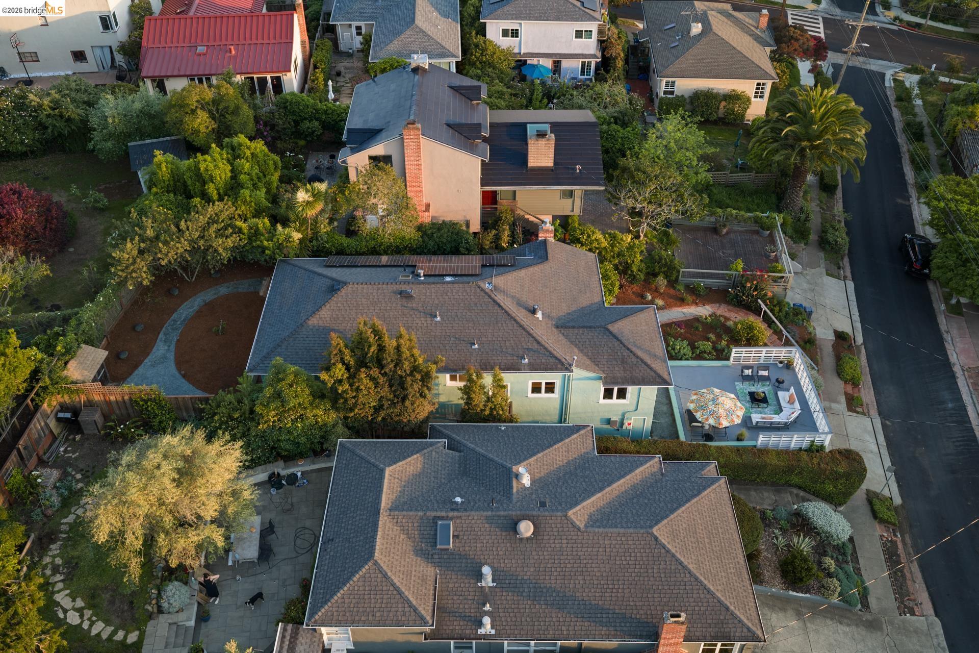 49 Windsor Avenue Kensington, CA 94708 - Photo 55 of 60 an aerial view of multiple houses with yard