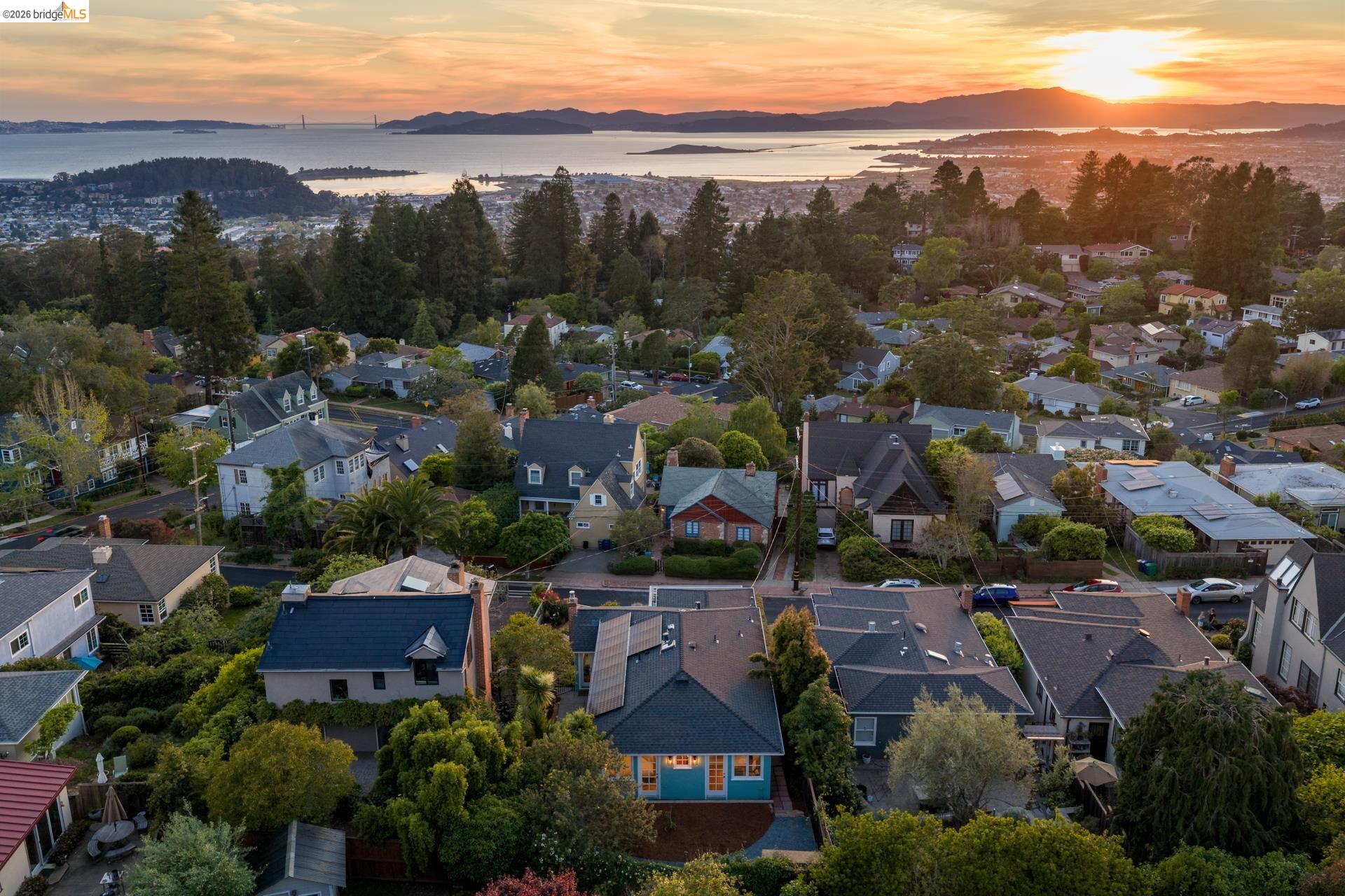 49 Windsor Avenue Kensington, CA 94708 - Photo 58 of 60 an aerial view of residential houses with outdoor space